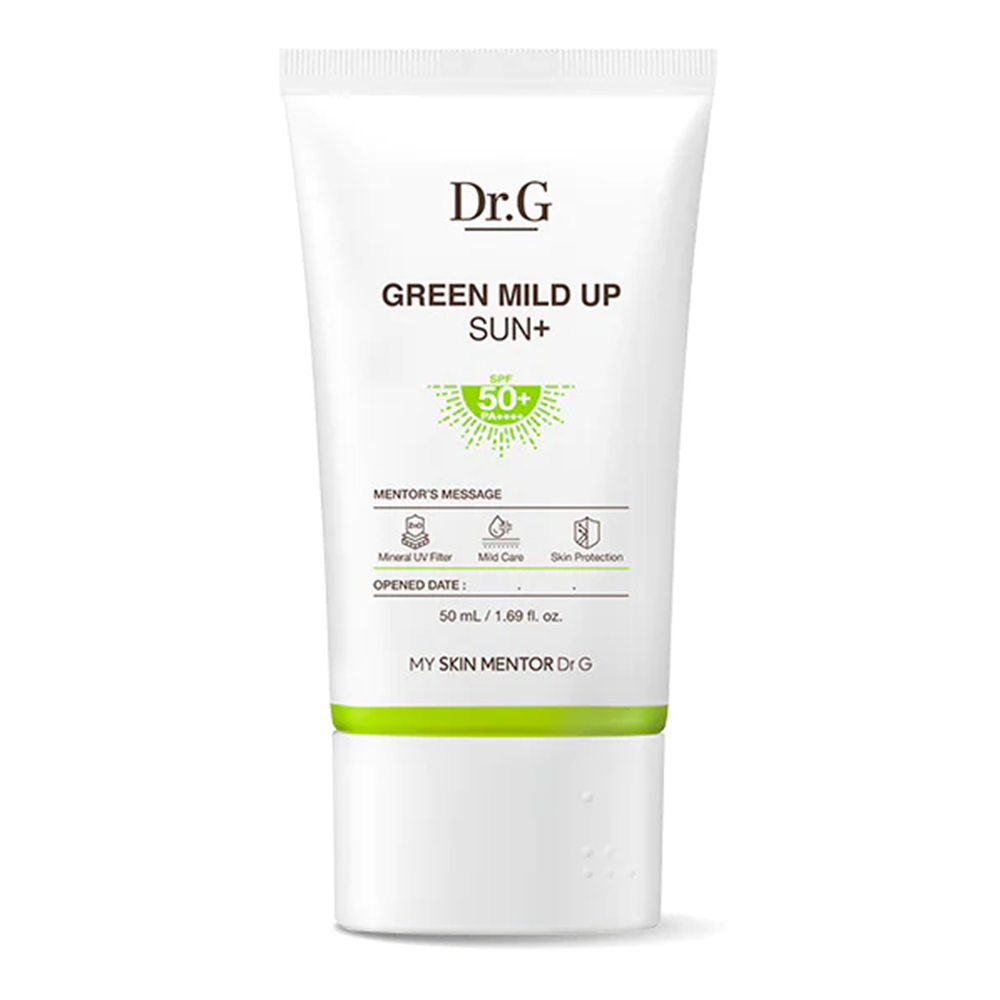 Dr G Green Mild Up Sun+ SPF50+ / PA++++ Sunscreen with Mineral UV Filter 1.69Oz (50ml)